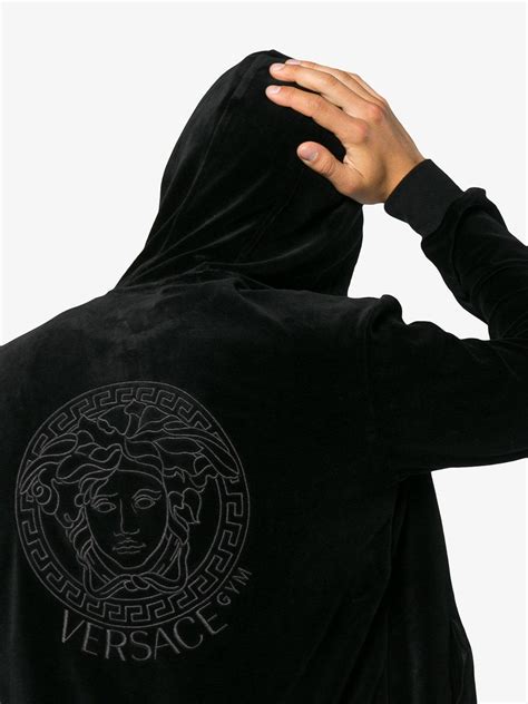 versace logo medusa hoodie